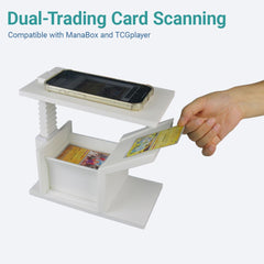 Zoravell Card Slinger indirect lighting tip reduces glare for clearer scans.