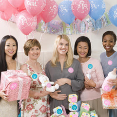 ZouYee ice breaker gender reveal stickers at party
