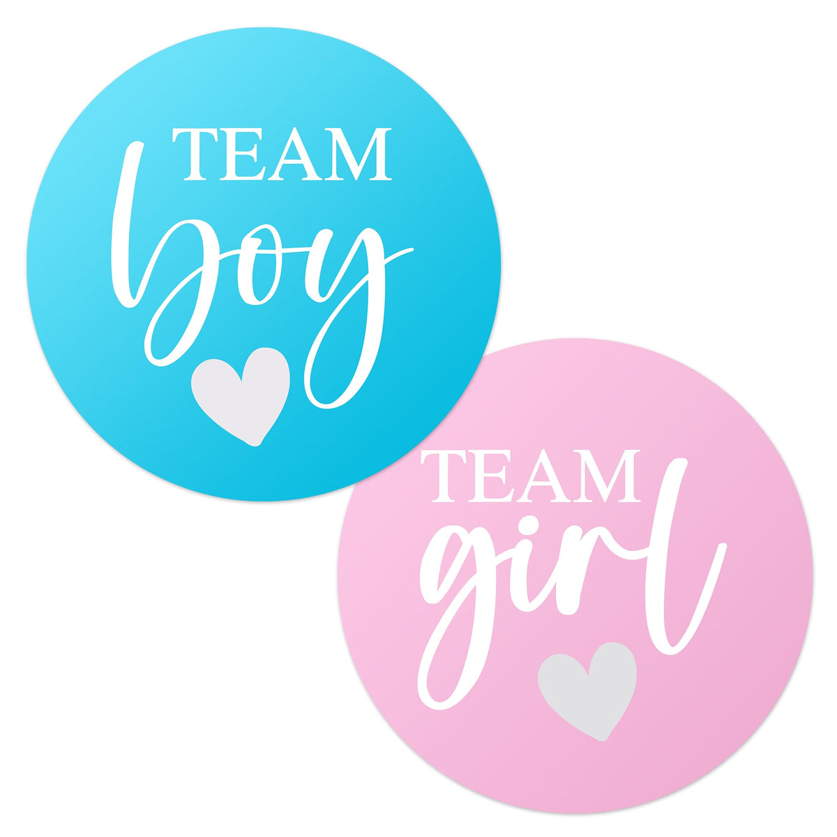 ZouYee pink Team Girl gender reveal sticker on cup for voting