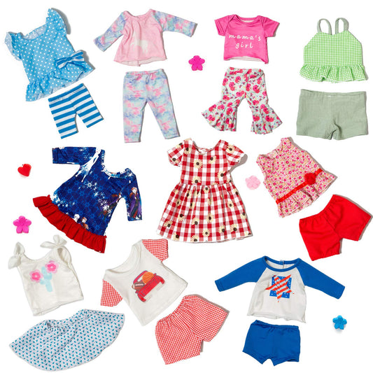 ZQDOLL includes 3 skirts and 5 shorts for versatile looks.
