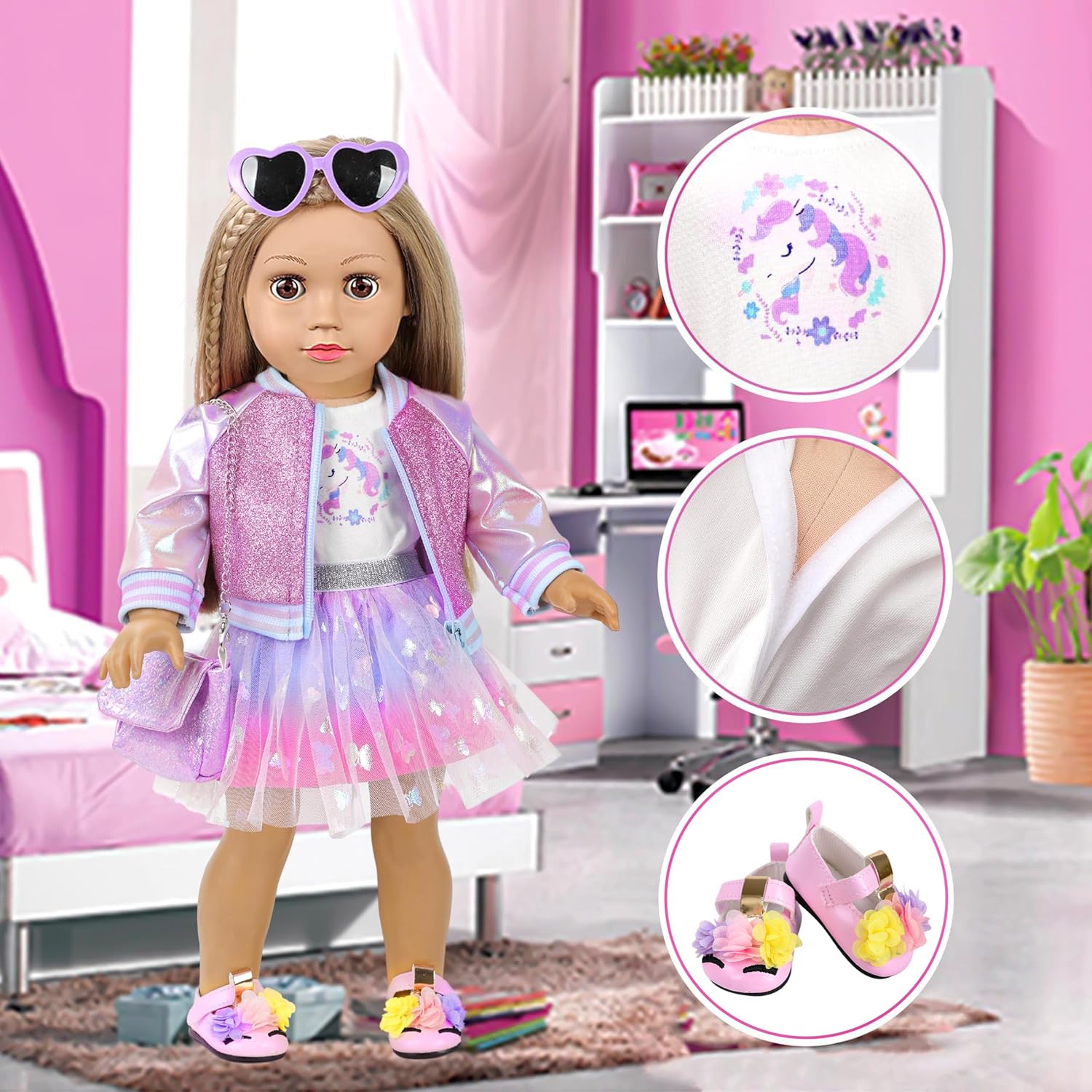 ZQDOLL sunglasses add stylish finishing touches to outfits.