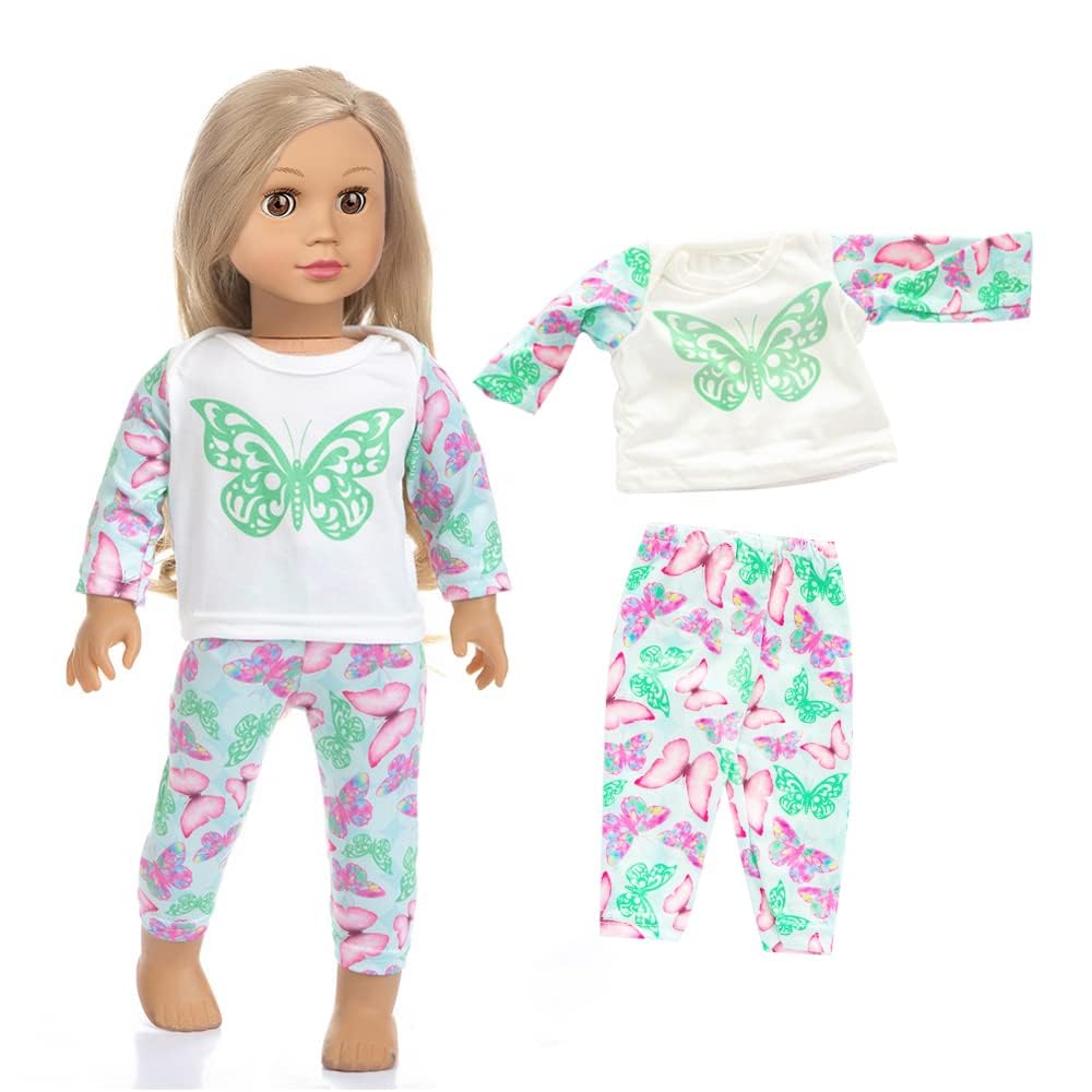 ZQDOLL outfits laid out for easy mix-and-match play on 18-inch dolls