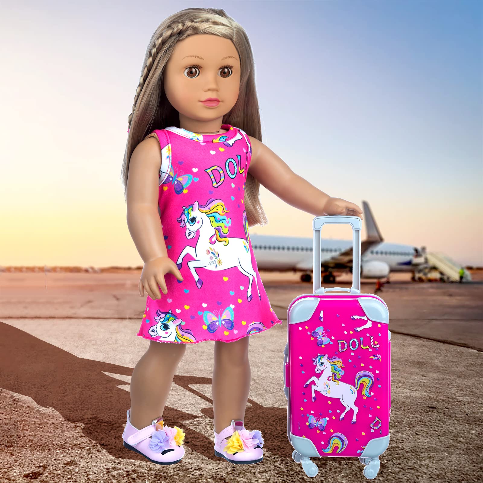 ZQDOLL travel playset in use during imaginative play sessions