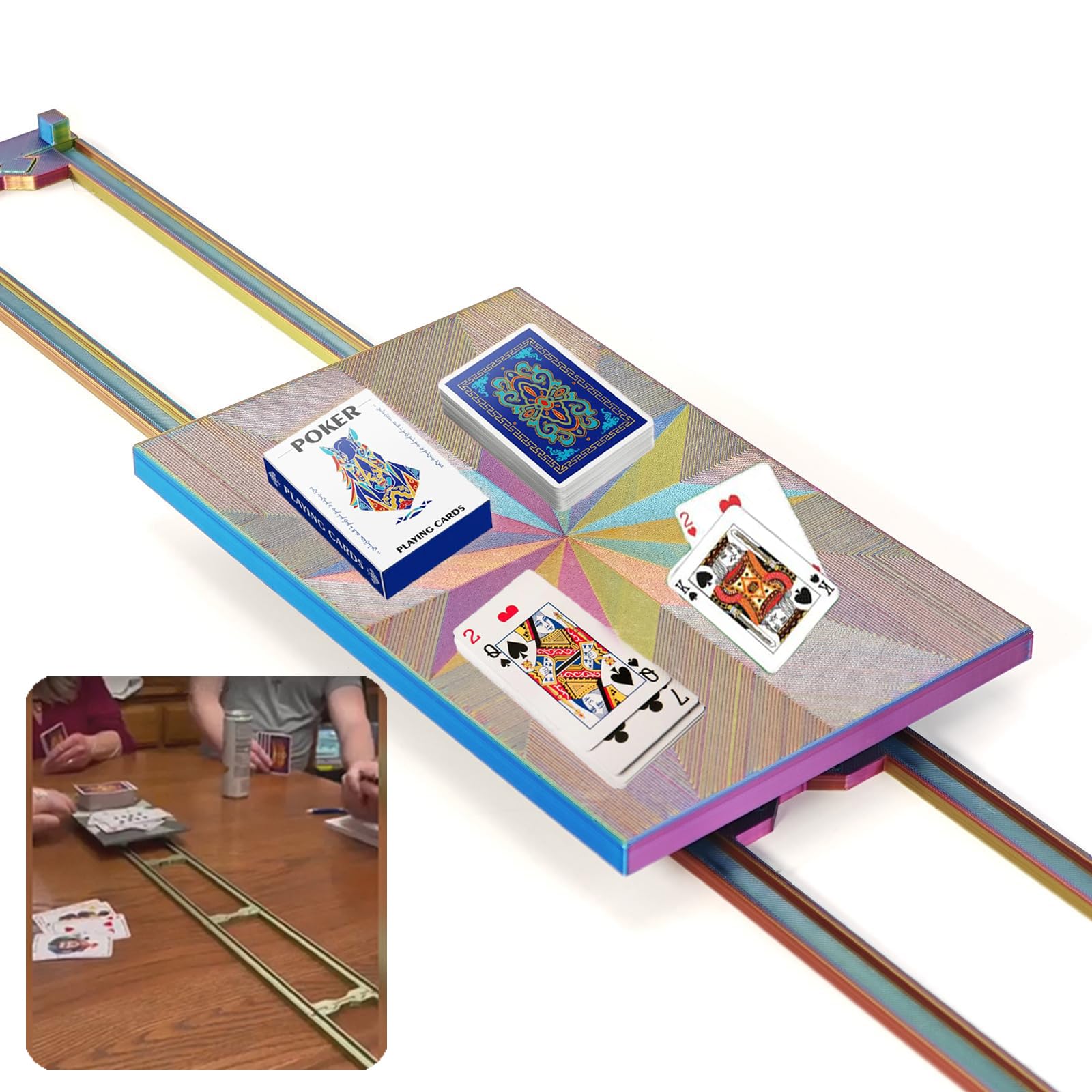 ZQDRPLUS Game Glider rails for smooth card slides during gameplay