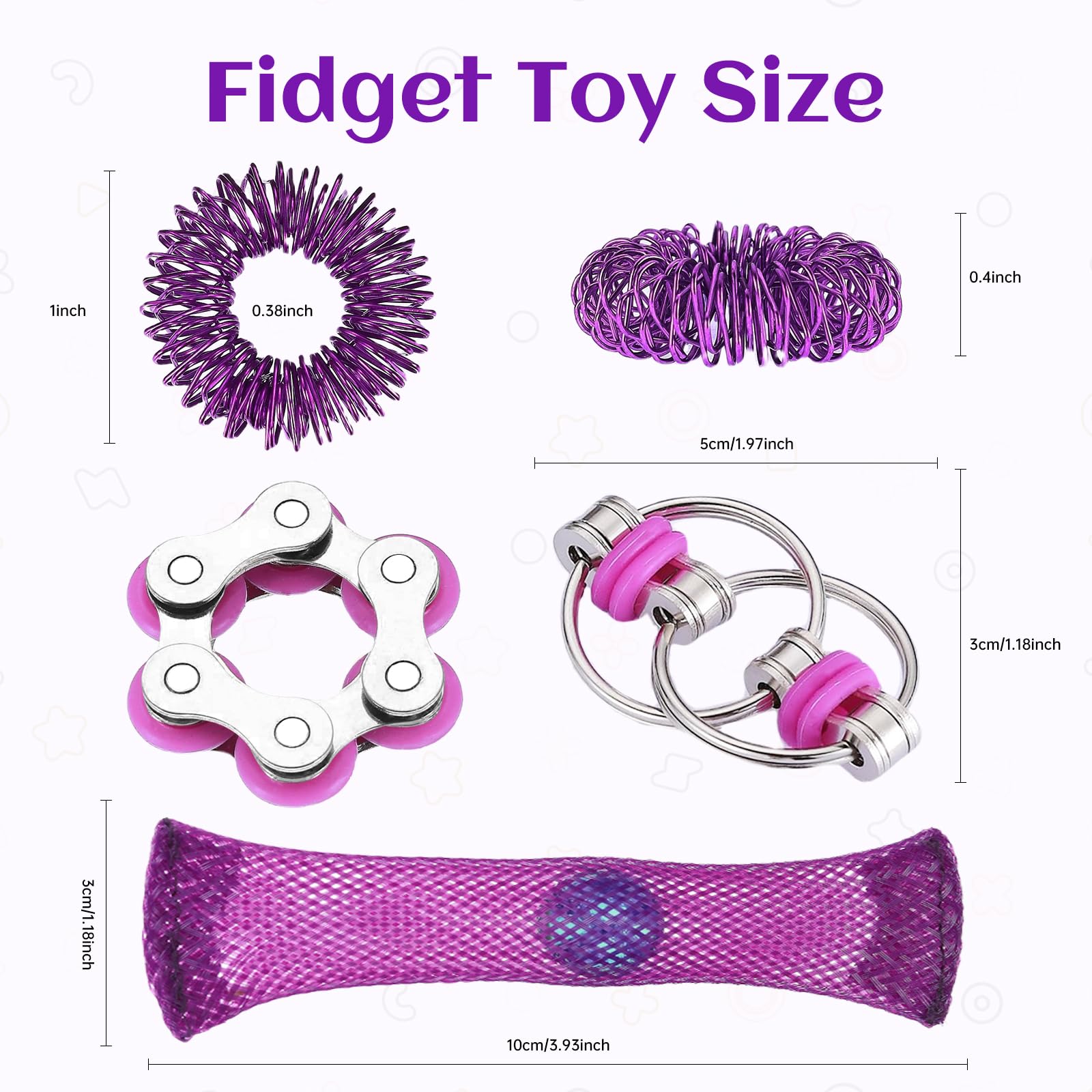 ZQFTZQ 2-flippy-roller-chain fidget for satisfying tactile flipping and concentration