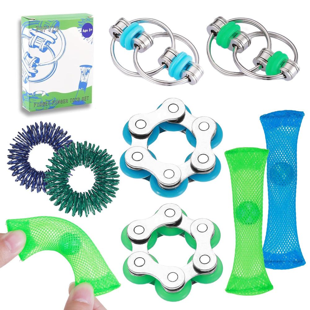 ZQFTZQ 8-pcs fidget pack on desk display for focus