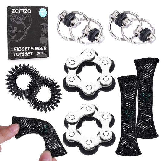 ZQFTZQ acupressure rings close-up for stress relief and focus