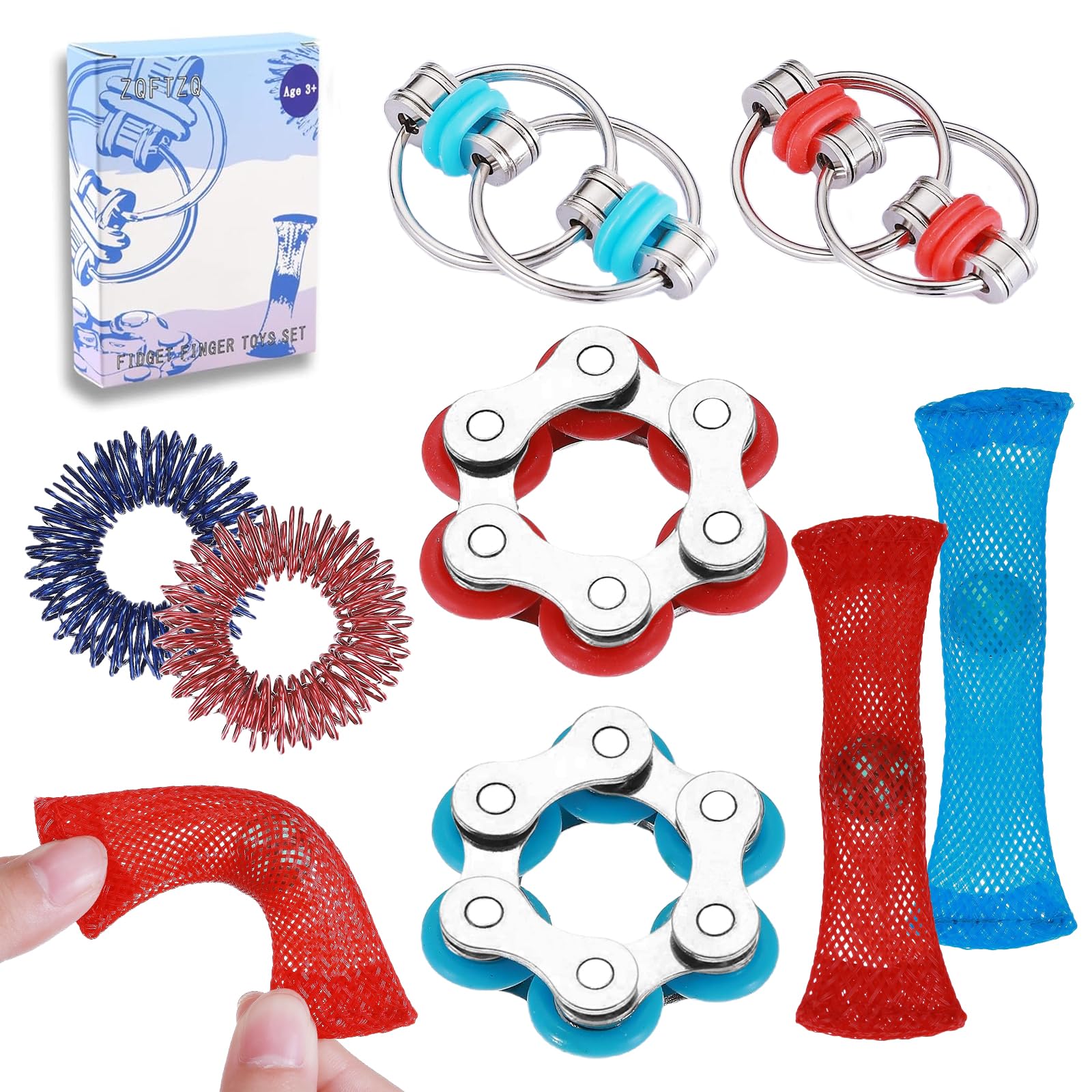 ZQFTZQ Infinity Flippy Roller Chain image for focus and stress relief