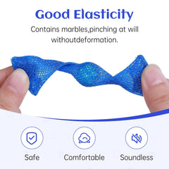 ZQFTZQ marble mesh fidget close-up showcasing soft silicone texture