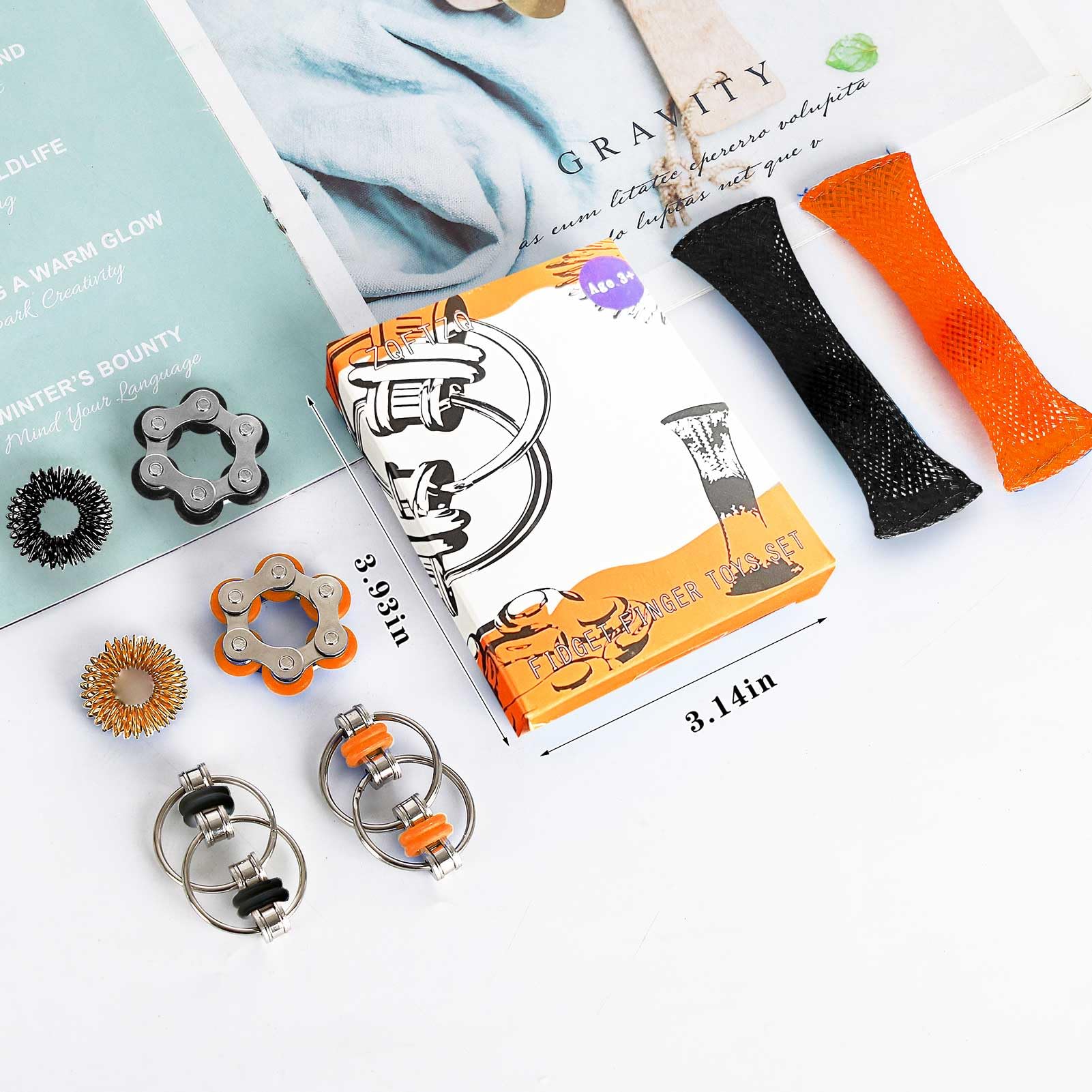 ZQFTZQ quiet fidget toys for discreet use in lines or meetings.