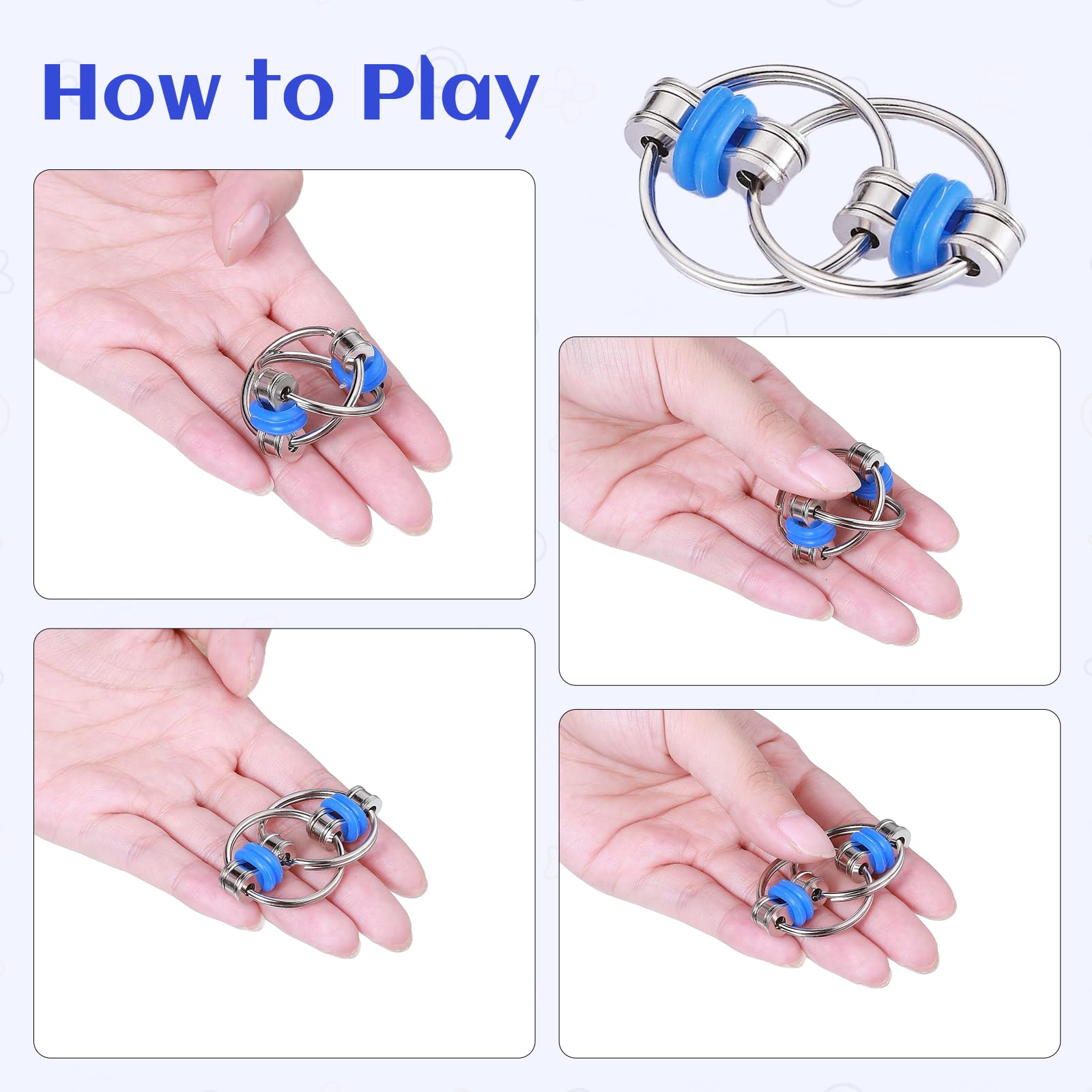 ZQFTZQ spiky sensory ring in use for finger dexterity and focus