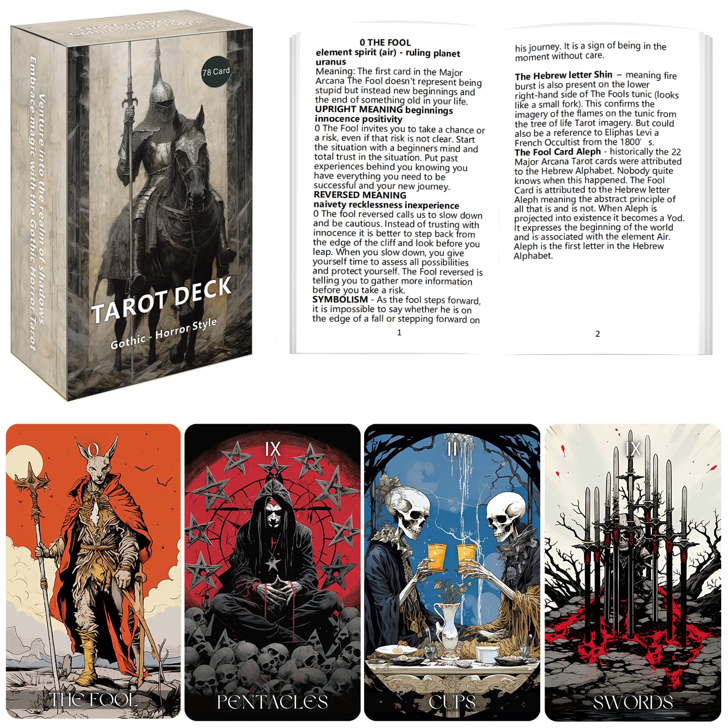 ZHQGYN Detailed artwork enhances atmospheric tarot readings