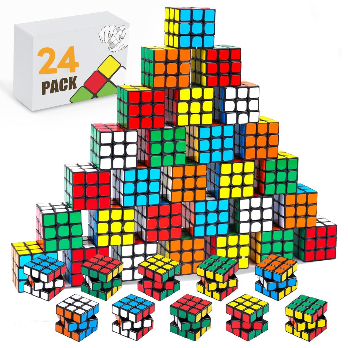 ZREVSB mini speed cube in party favor use for focus and fun