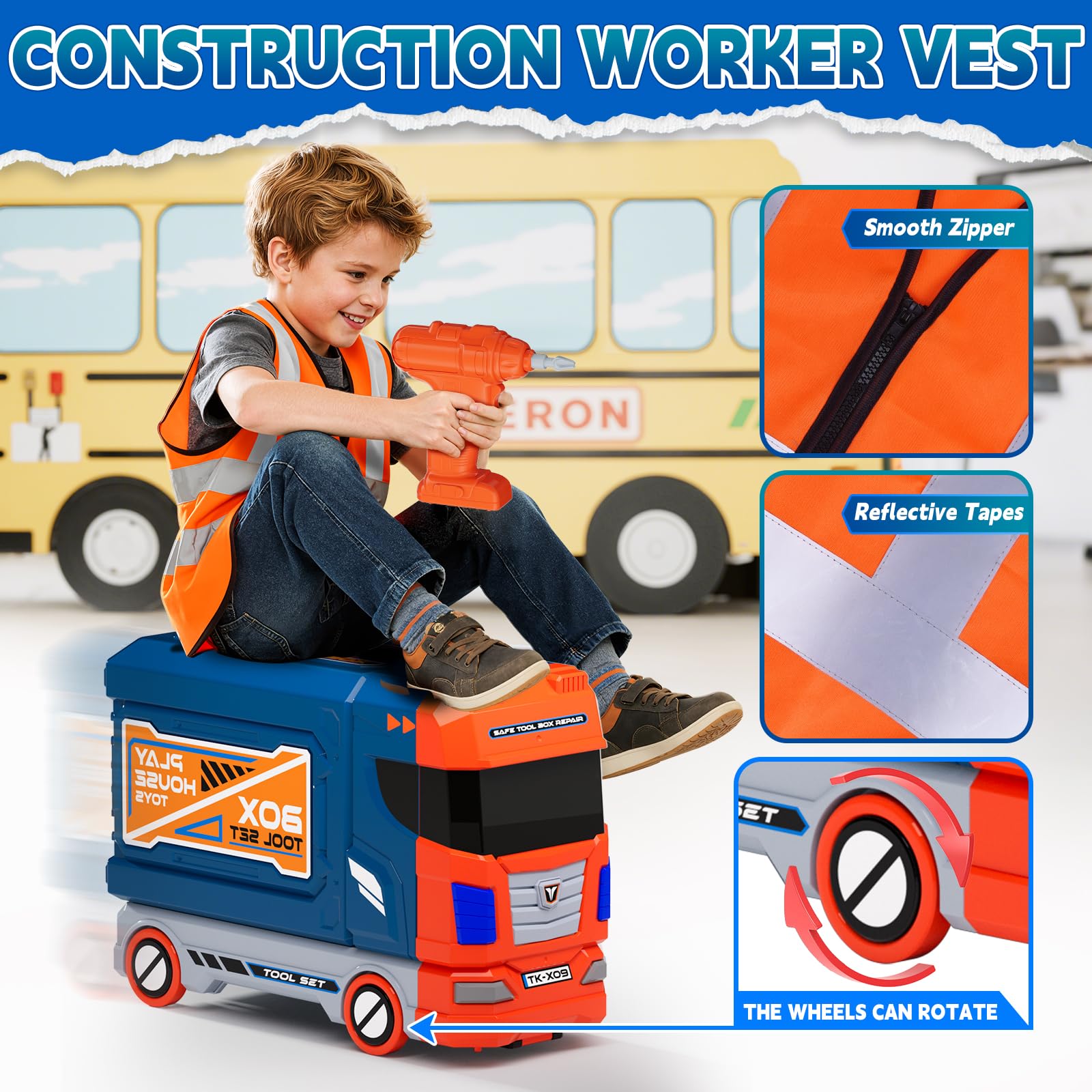 Zsinb hammer and wrench set enhances fine motor skills during play.