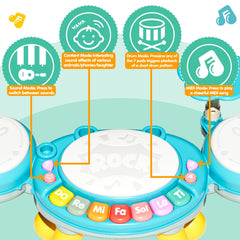 Zsinb soft LED lights on drum pads for gentle visual cues