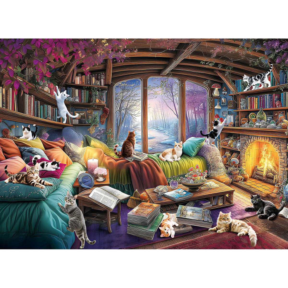 ZSYCZAO 300-piece puzzle artwork — immersive fantasy design that sparks focus and relaxation.