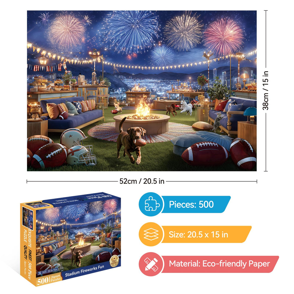 ZSYCZAO fireworks close-up puzzle with vibrant colors for immersive puzzling sessions.