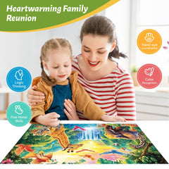 ZSYCZAO 500-piece puzzle with giraffes, ideal for family puzzle night