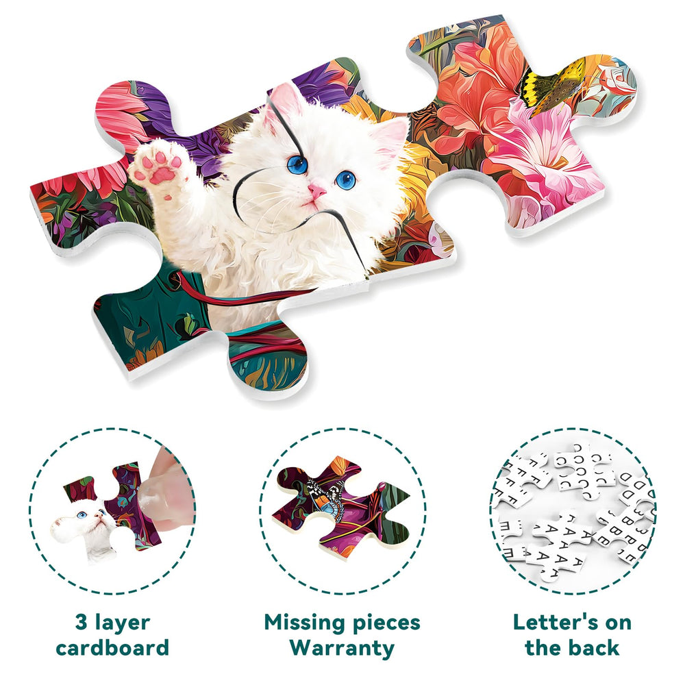 ZSYCZAO flowers and boots art puzzle with vibrant printing