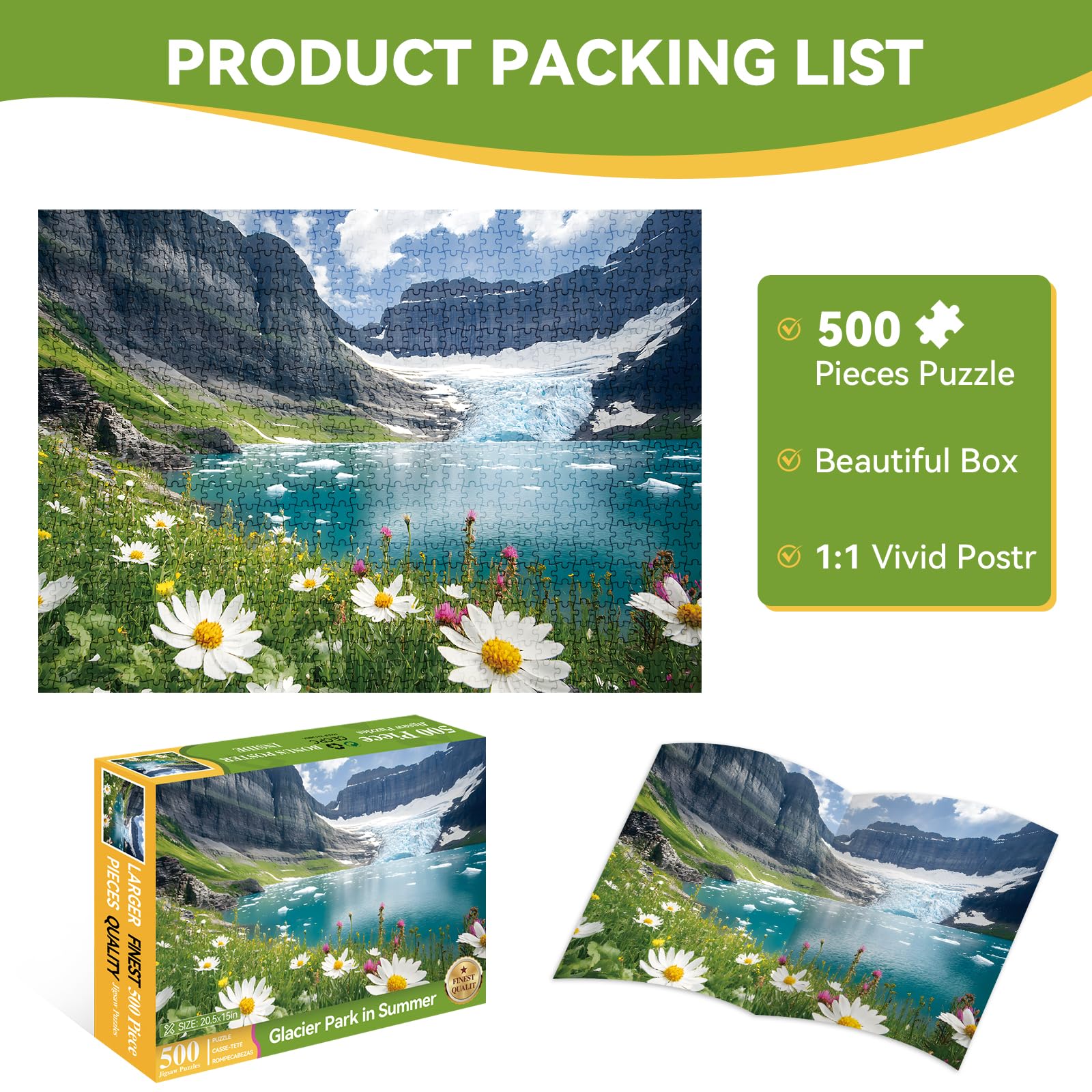 ZSYCZAO Spring Ice Flower Puzzle—eco-friendly cardboard with precise cuts for smooth assembly.