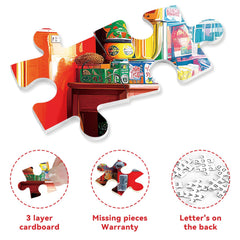 ZSYCZAO thick-piece puzzle with smooth cuts for easy handling