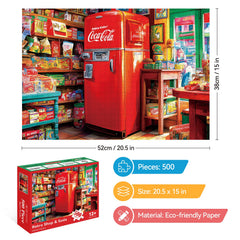 ZSYCZAO vibrant goods on shelves puzzle with colorful imagery for immersive puzzling
