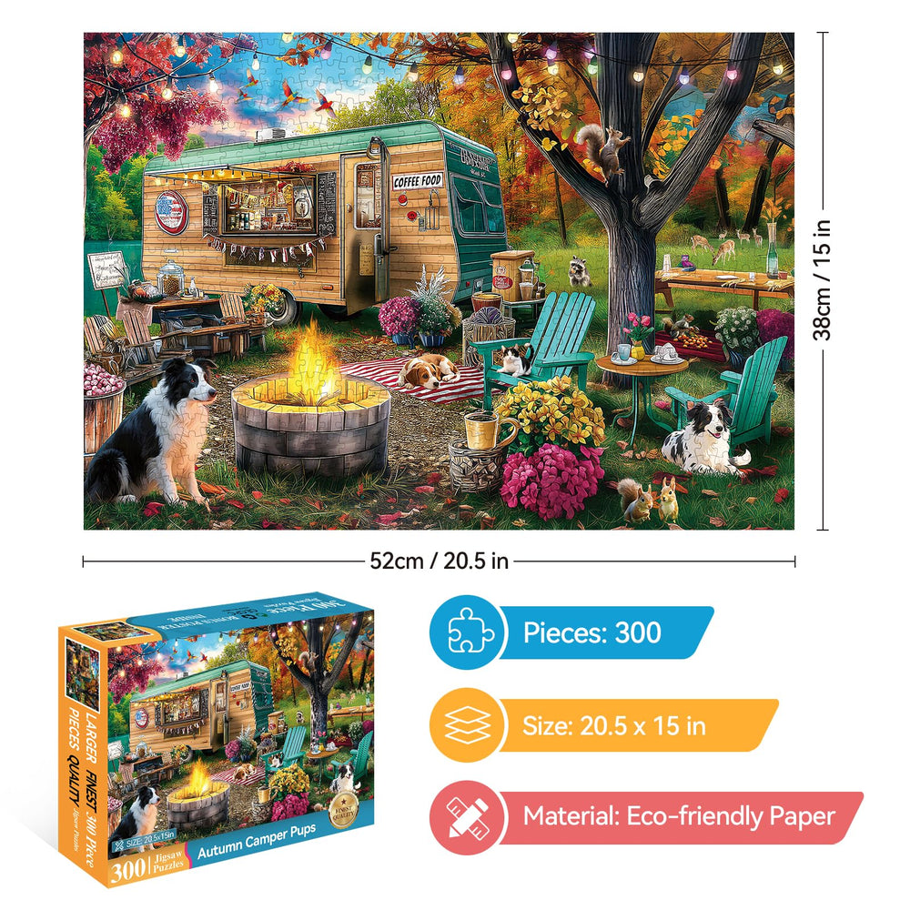 ZSYCZAO food-truck-camping-puzzle – lively group activity for evenings