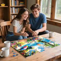 ZSYCZAO sparkling blue waters and sailing boats create a calming, immersive puzzle experience.