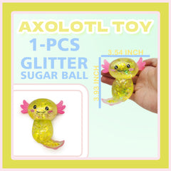 ZTATU axolotl squishy face close-up highlighting cute cartoon design.