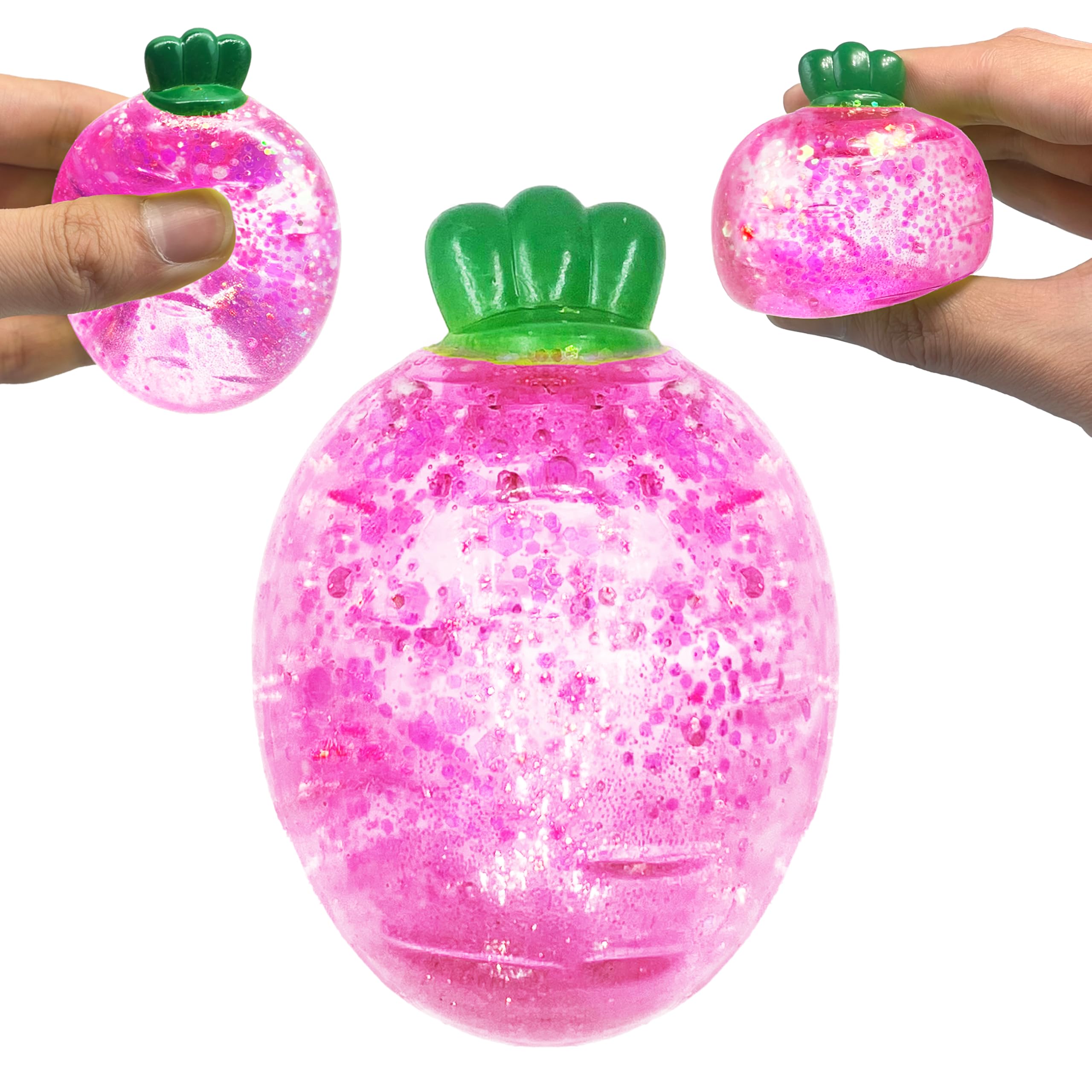 ZTATU Baby Carrot Squishy Toy front view for focus and tactile play