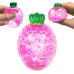 ZTATU Baby Carrot Squishy Toy front view for focus and tactile play