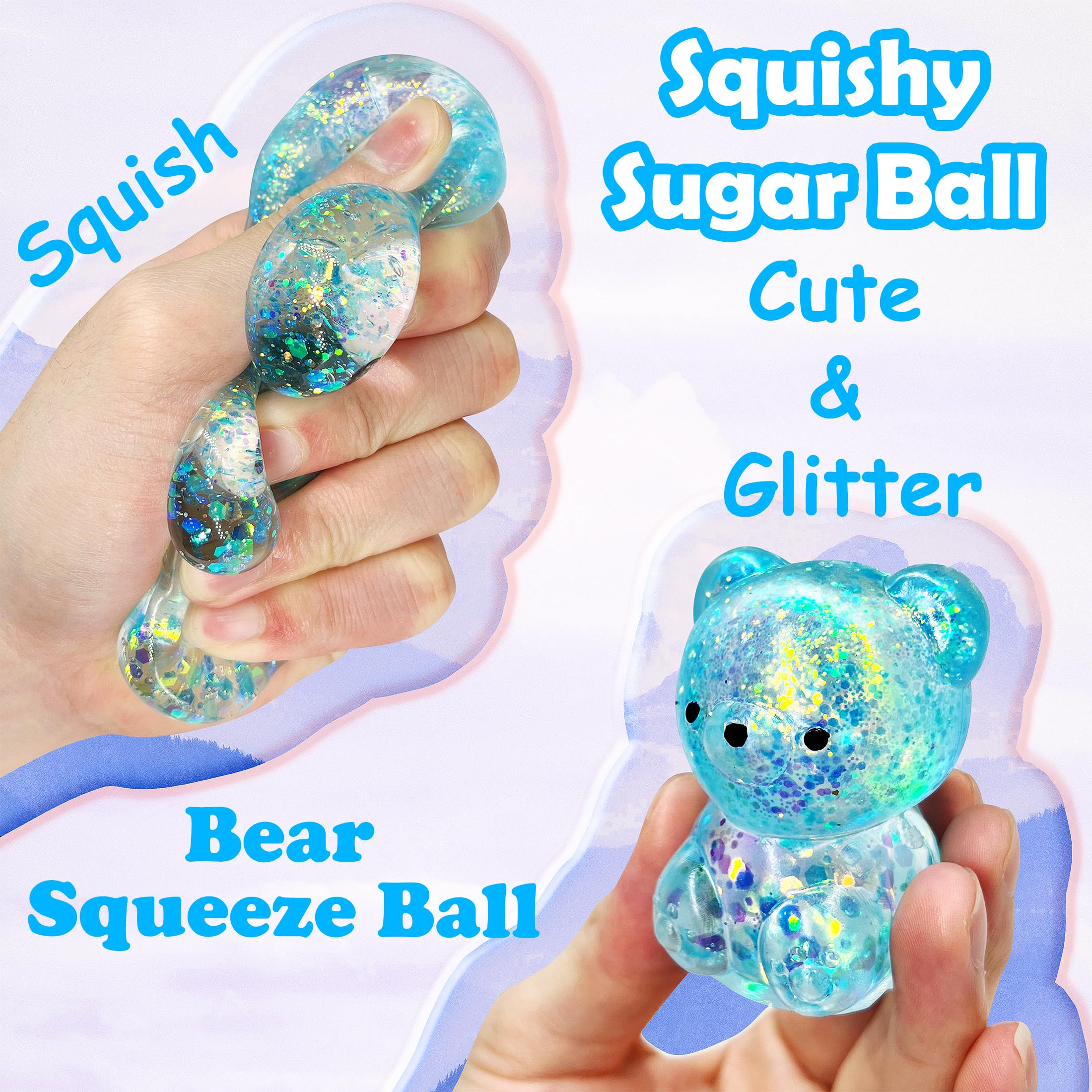 ZTATU bear squishy stress ball fits in hand for desk-side relief