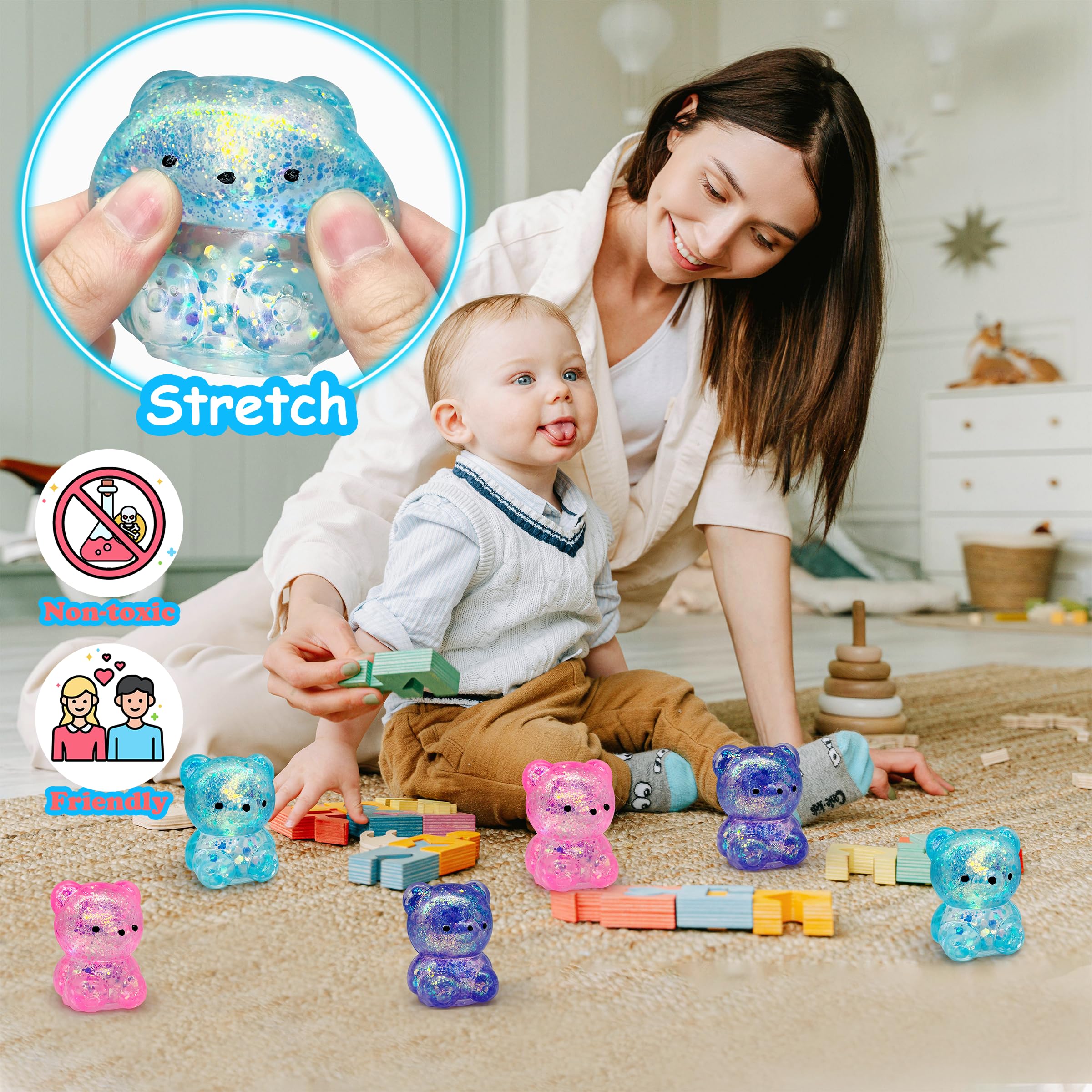 ZTATU bear squishy stress ball charming gift for kids and colleagues
