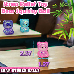 ZTATU bear stretch toy closeup emphasizes flexible shape-changing play.