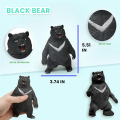 ZTATU black bear stress ball close-up; tactile surface for sensory play