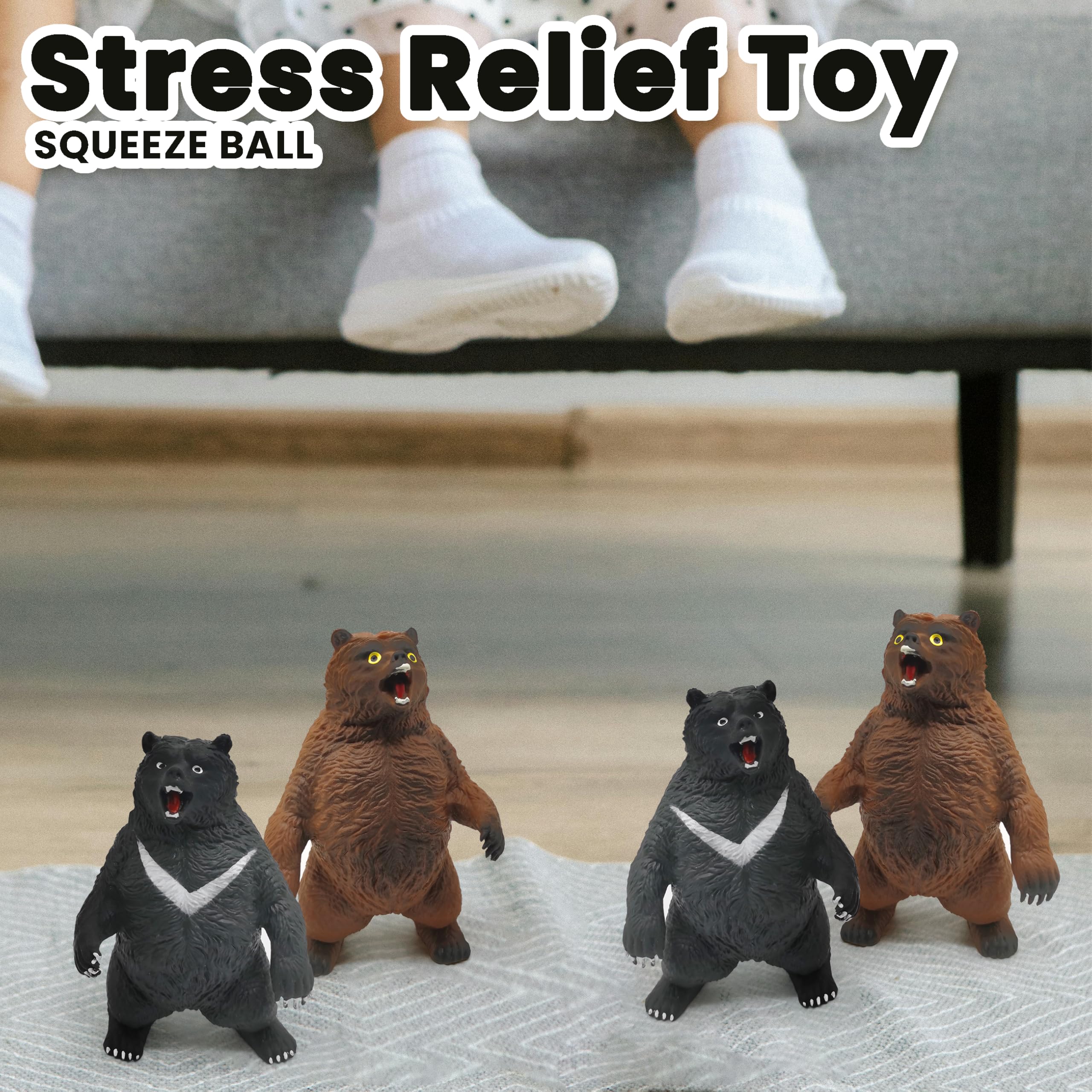 ZTATU black bear stress ball gift-ready packaging; perfect party favors