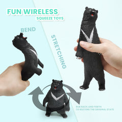 ZTATU black bear stress ball stretched; flexible for creative shapes