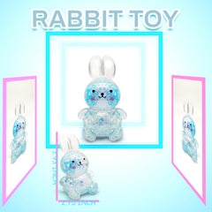 ZTATU Bunny Squishy Toy blue in-hand, portable calm for work or study.
