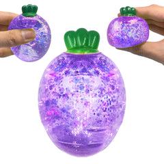 ZTATU carrot stress ball with glitter for desk calm and focus