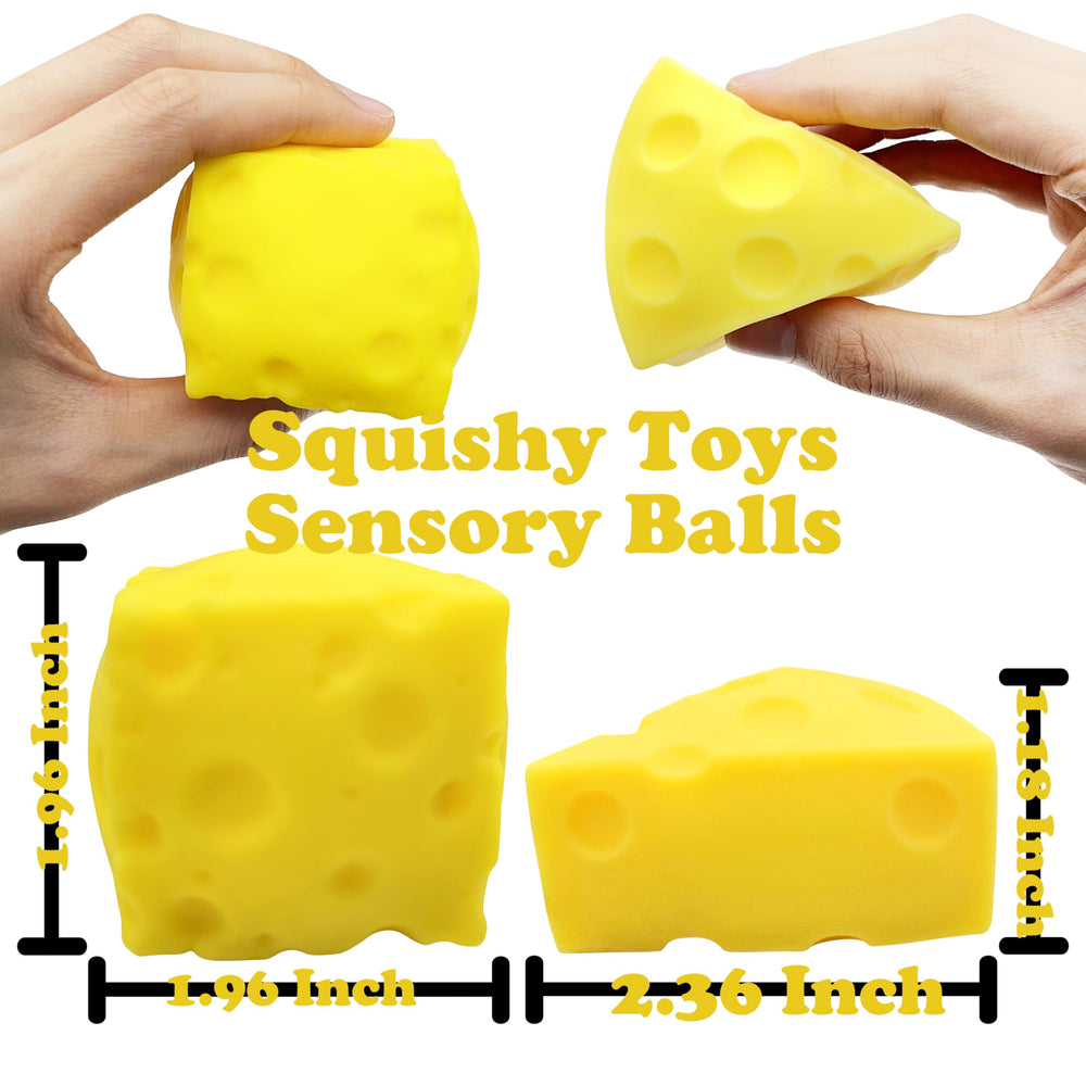 ZTATU Cheese Squishy Texture Closeup highlights soft squish and sensory engagement.