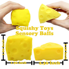 ZTATU Cheese Squishy Texture Closeup highlights soft squish and sensory engagement.
