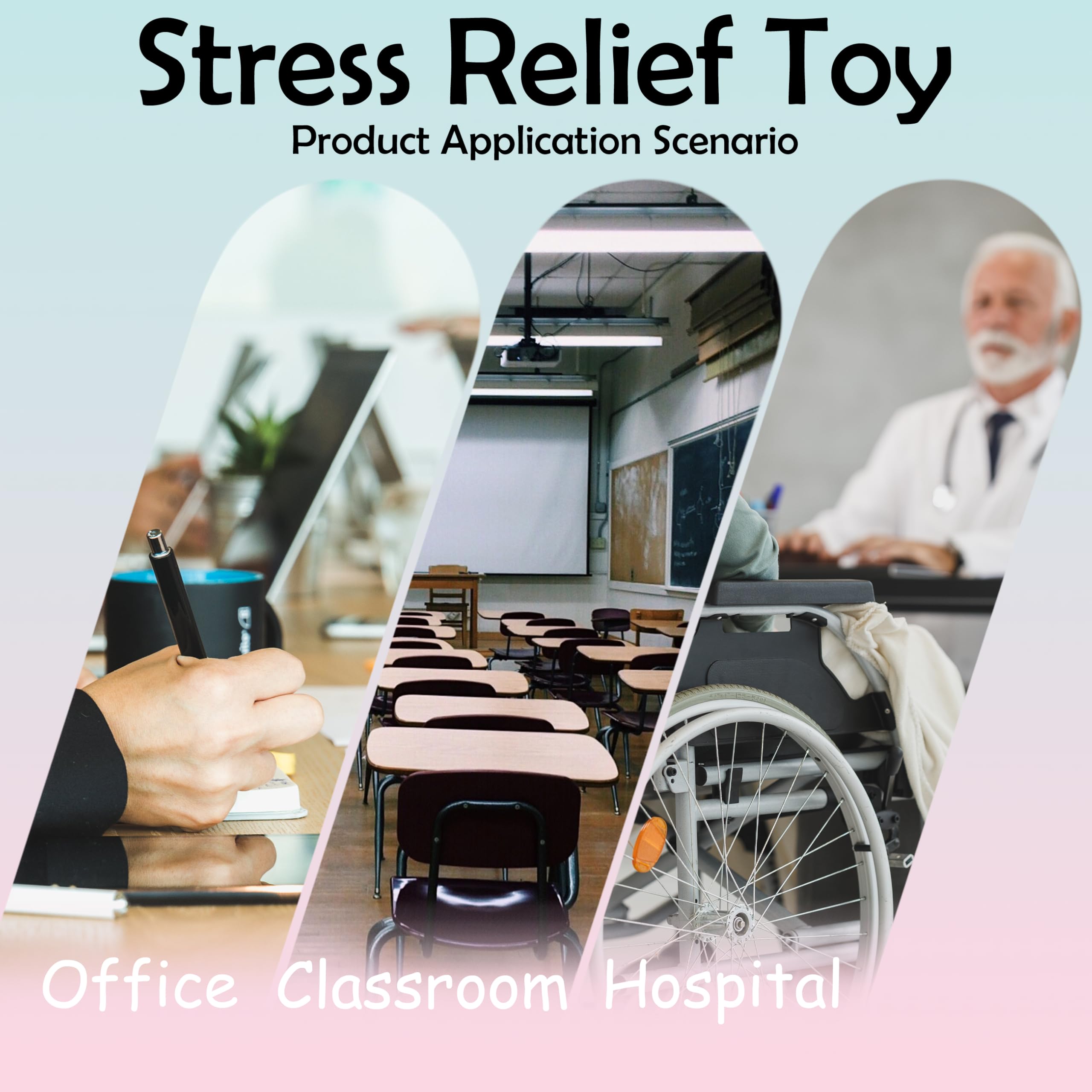 ZTATU desk decor squishy ball provides tactile engagement at work.