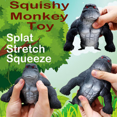 ZTATU durable-material monkey toy in black, easy-clean after messy play.