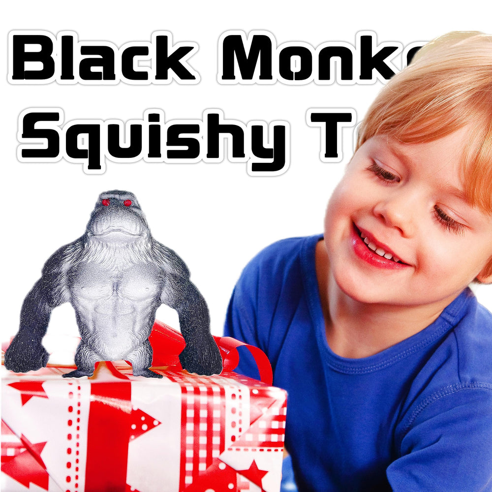 ZTATU easy-clean monkey toy in black, quick wipe-down after playtime.
