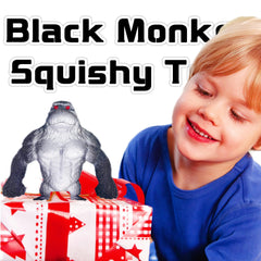 ZTATU easy-clean monkey toy in black, quick wipe-down after playtime.