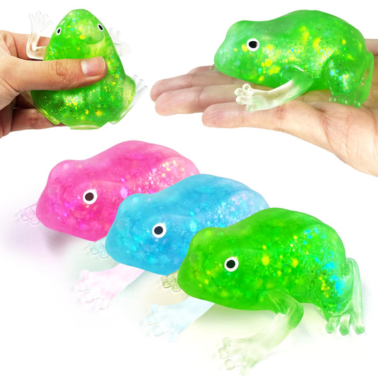ZTATU Frog Stress Ball green in hand, calm focus and tactile relief