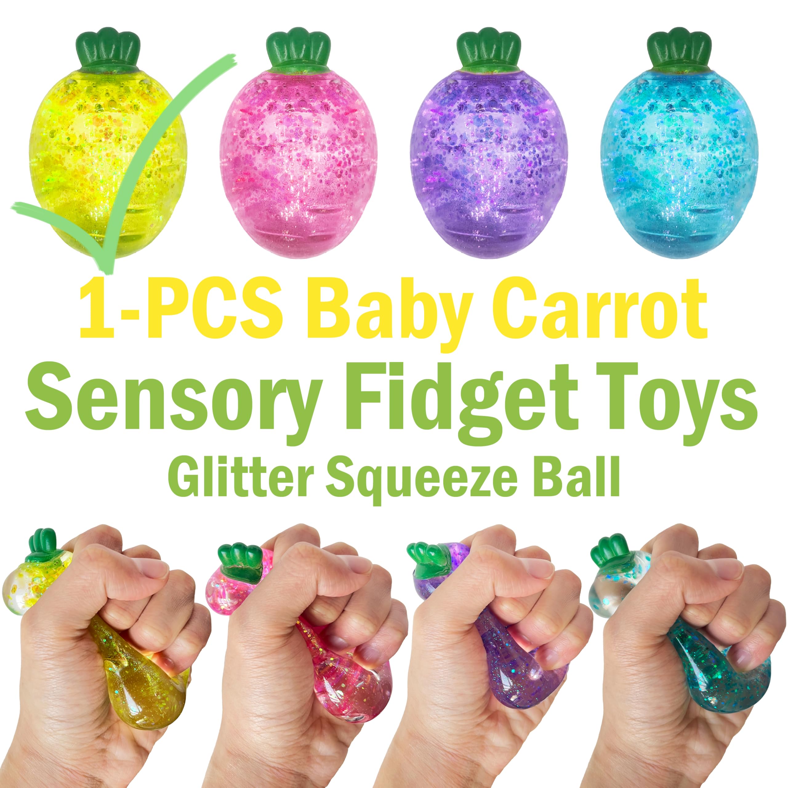 ZTATU Glitter Sugar Ball squishy detail highlighting texture and shine.