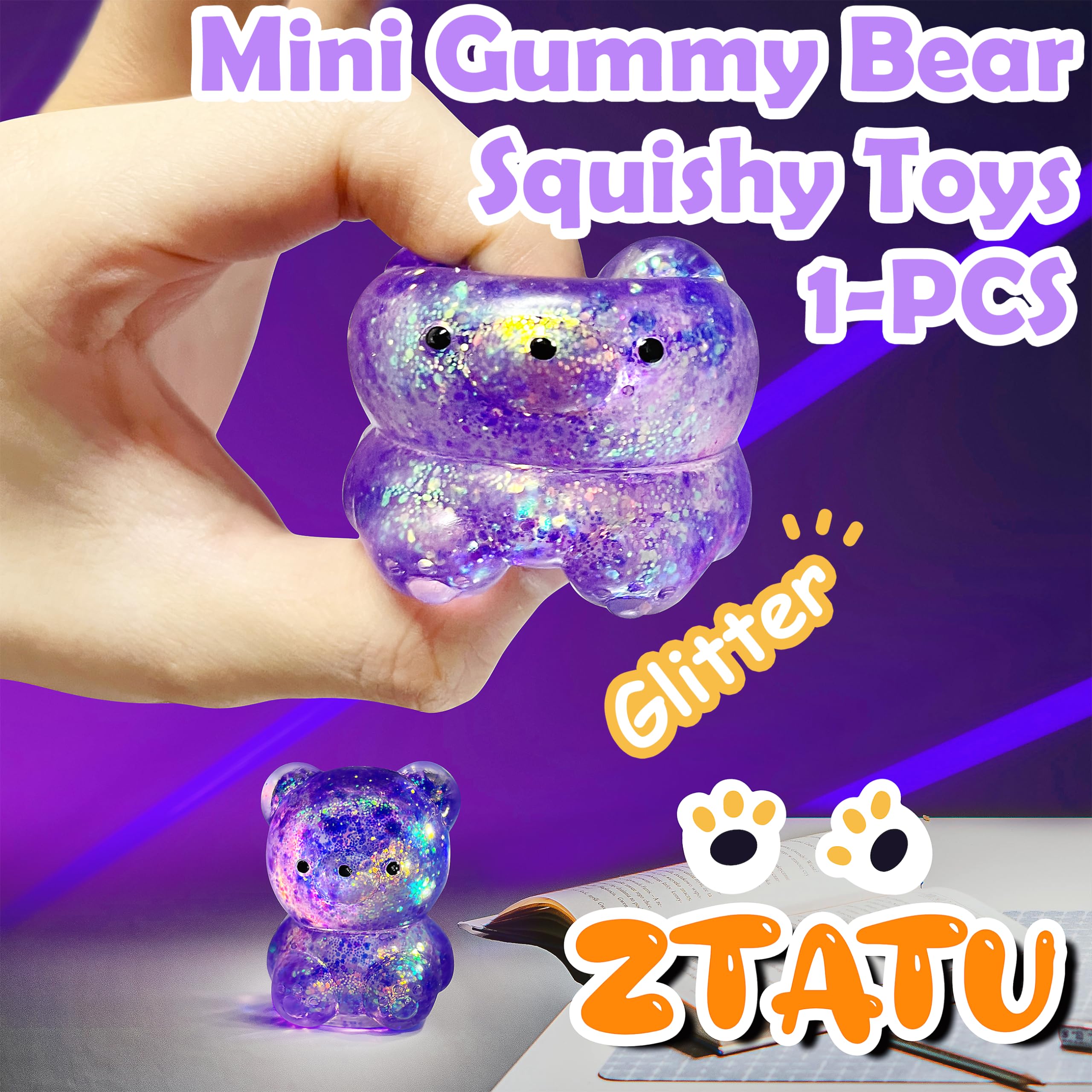 ZTATU gummy bear squishy toy features a cute design for playful stress relief.