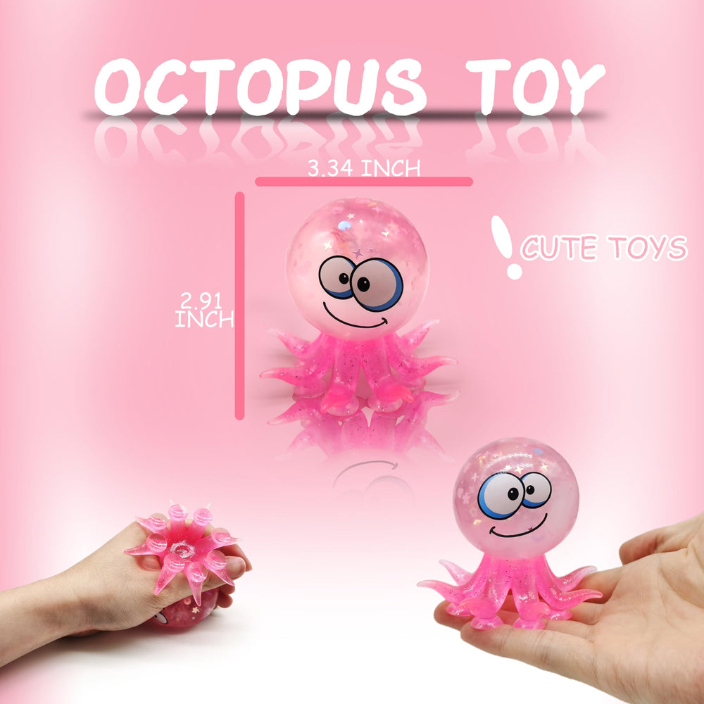ZTATU octopus squishy toy yellow edition with tentacle suction for focus and fidgeting.