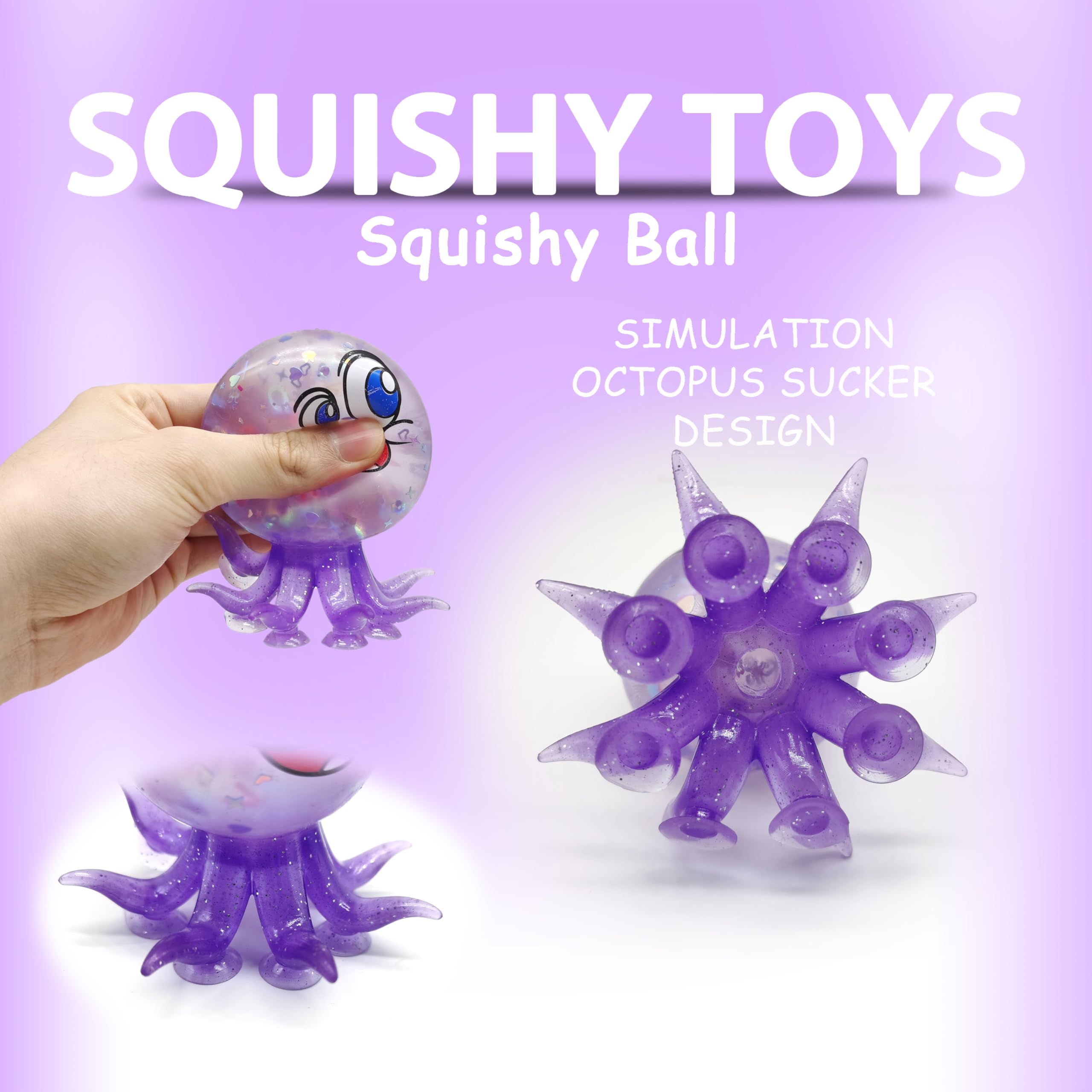 ZTATU octopus stress ball blue variant provides sensory play at home.